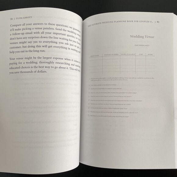 The Ultimate Wedding Planning Book for Couples on a Budget Eliza Abbott New - Picture 4 of 6